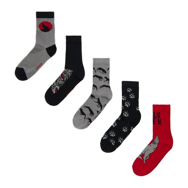 Cropp Cropp - Чорапи, 5 чифта3 - черeн