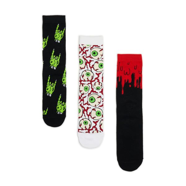 Cropp Cropp - Дълги чорапи 3 чифта - черeн