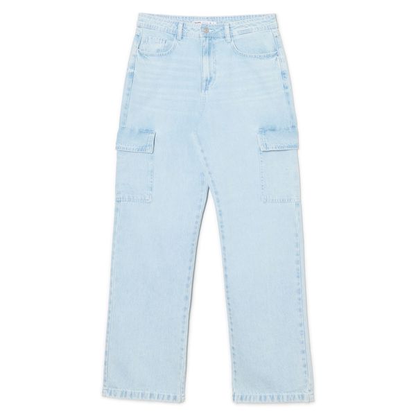 Cropp Cropp - Дънки baggy - cин