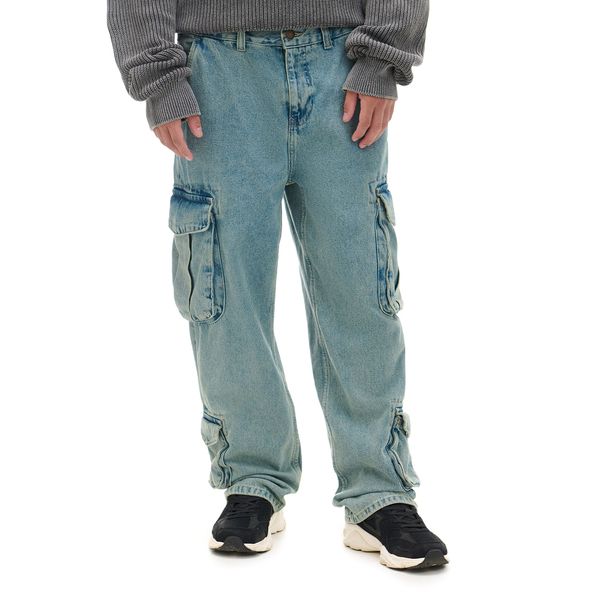 Cropp Cropp - Дънки baggy - cин