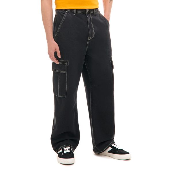 Cropp Cropp - Дънки super baggy - черeн