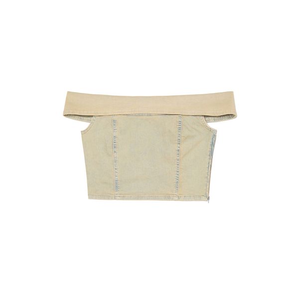 Cropp Cropp - Едноцветен топ - бледосиньо