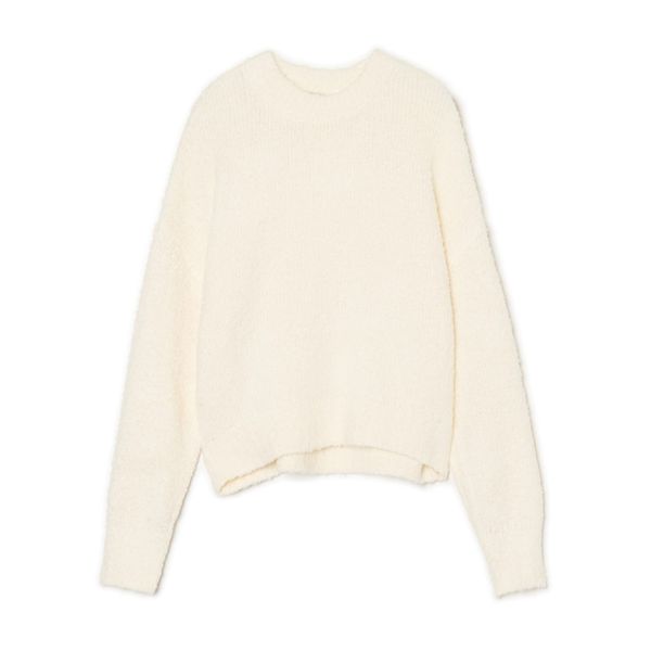 Cropp Cropp - Изчистен пуловер - бял