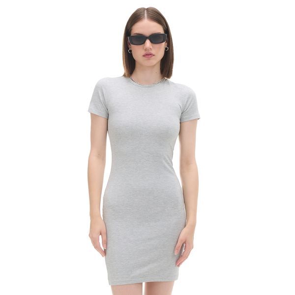 Cropp Cropp - Изчистена мини рокля - Светло сиво