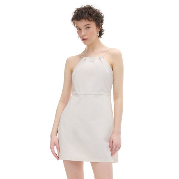 Cropp Cropp - Изчистена мини рокля - светлооранжево