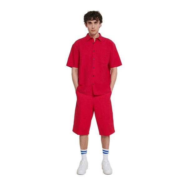 Cropp Cropp - Изчистени къси панталони - фуксия