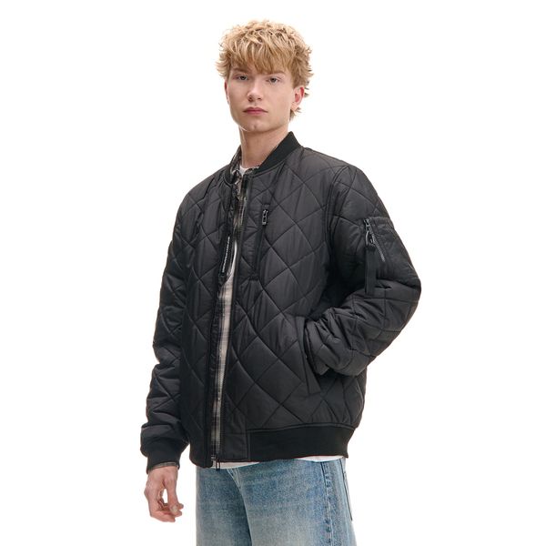 Cropp Cropp - Капитонирано яке bomber - черeн