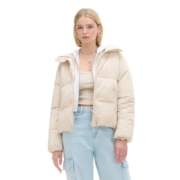 Cropp Cropp - Капитонирано яке puffer - бежово