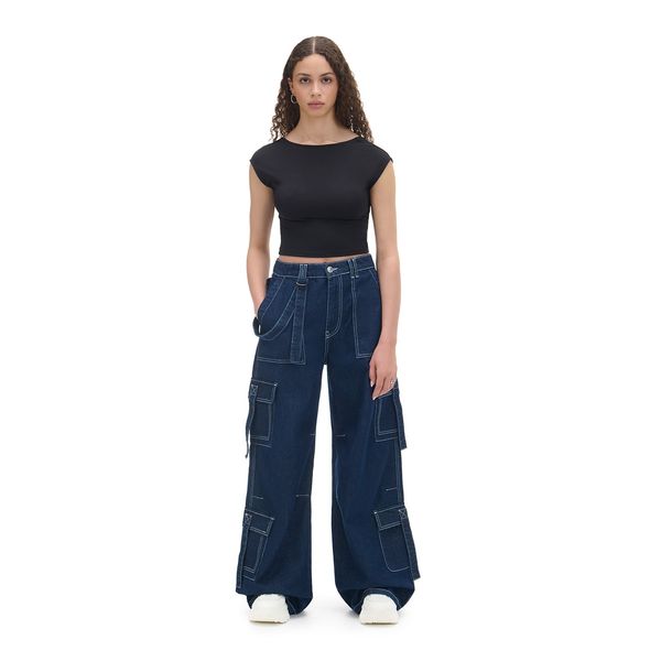 Cropp Cropp - Карго дънки - тъмносин