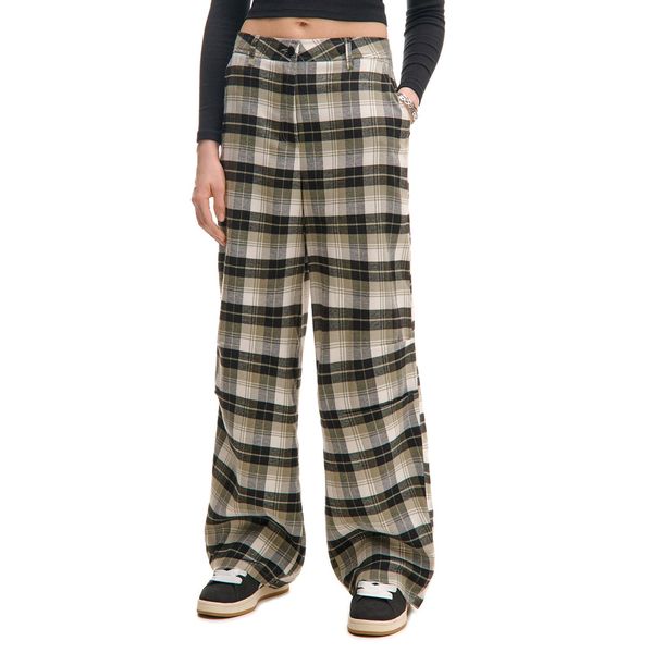 Cropp Cropp - Кариран панталон - тъмносиво