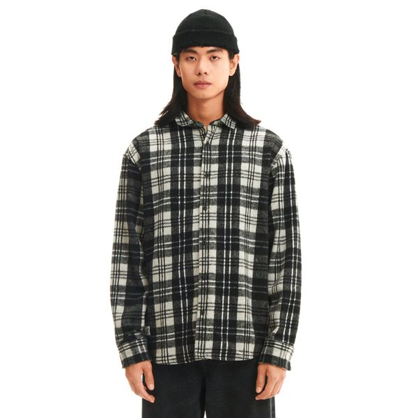 Cropp Cropp - Карирана риза - черeн