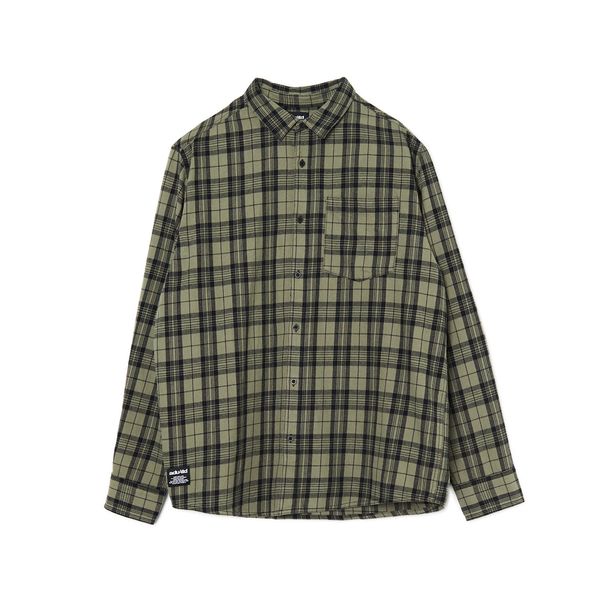 Cropp Cropp - Карирана риза - маслинено