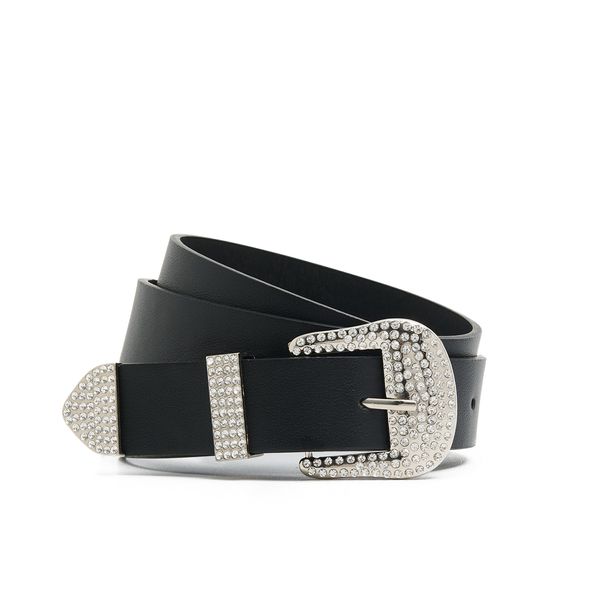 Cropp Cropp - Колан от изкуствена кожа - черeн