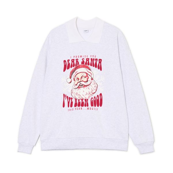 Cropp Cropp - Коледен суитшърт - Светло сиво