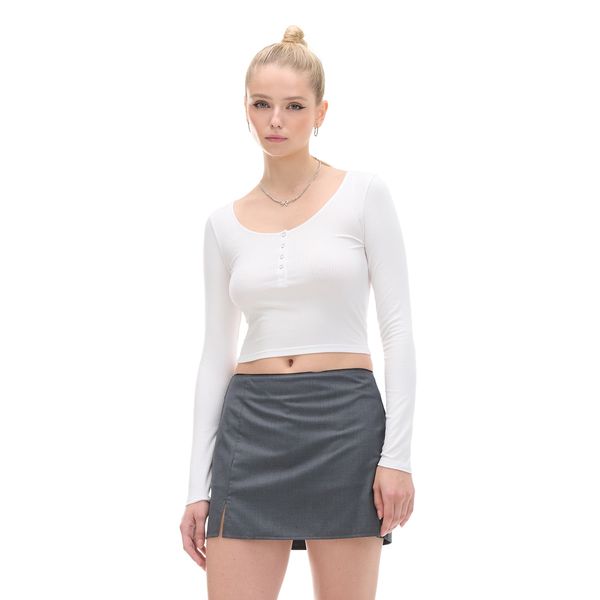 Cropp Cropp - Коледна блуза - бял