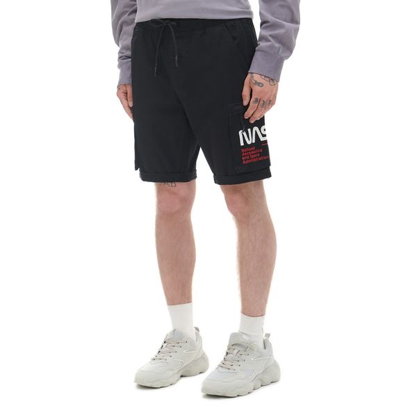 Cropp Cropp - къси панталонки NASA - черeн