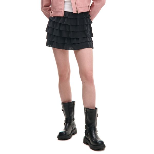 Cropp Cropp - Мини пола - черeн