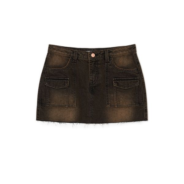 Cropp Cropp - Mini пола - кaфяв