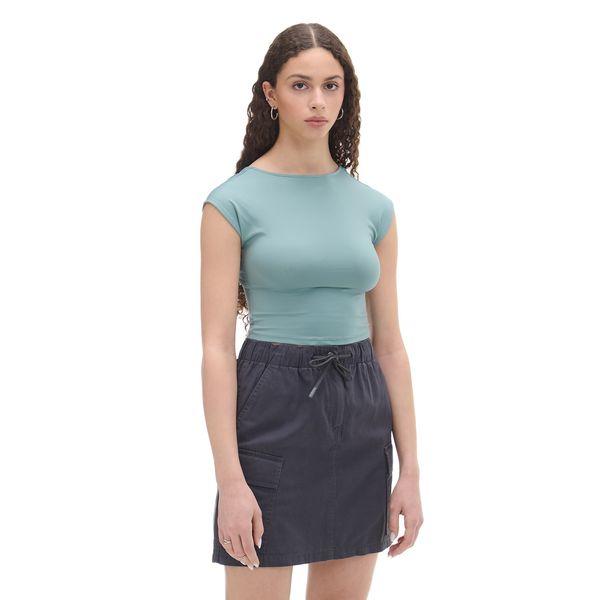 Cropp Cropp - Mini пола - махагон