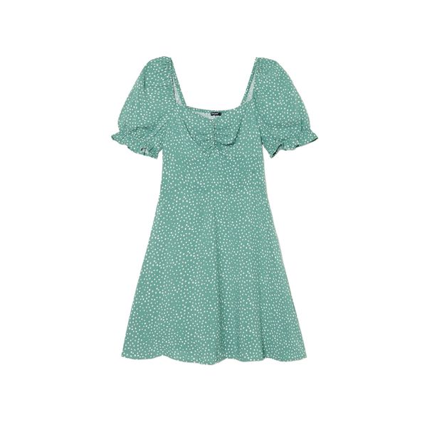 Cropp Cropp - Мини рокля с флорален десен - аква