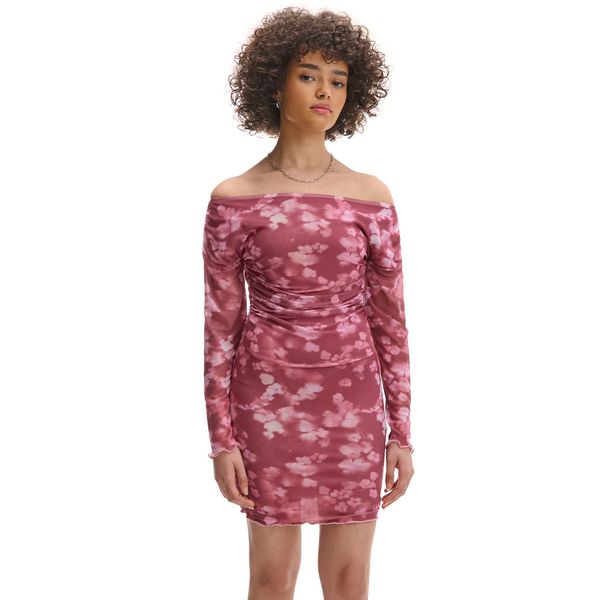 Cropp Cropp - Мини рокля с флорален десен - орхидея