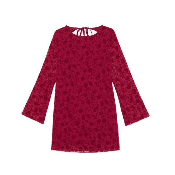 Cropp Cropp - Мини рокля с флорален десен - средно сиво