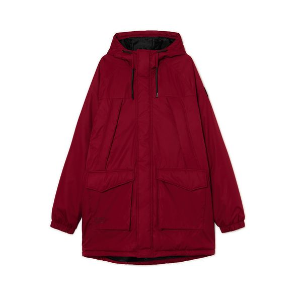 Cropp Cropp - Палто с качулка - кестеняв