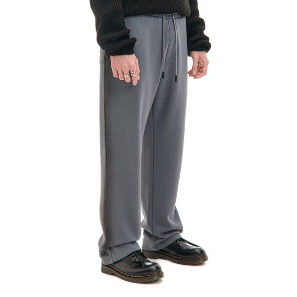 Cropp Cropp - Панталони с широк крачол - тъмносиво