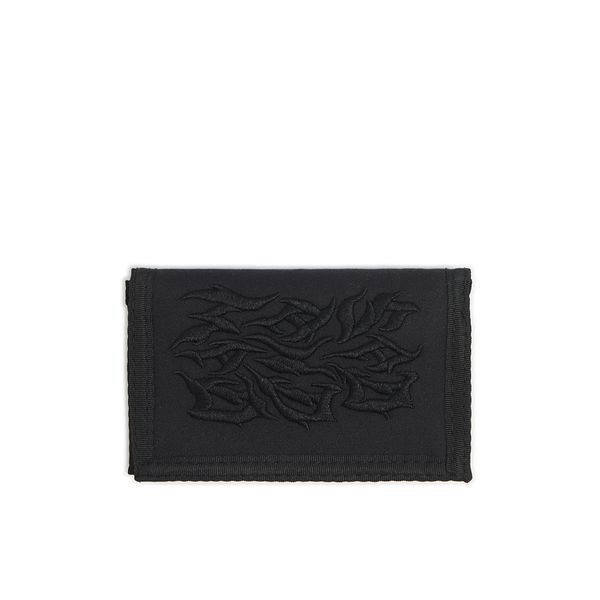 Cropp Cropp - Практичен черен портфейл - черeн