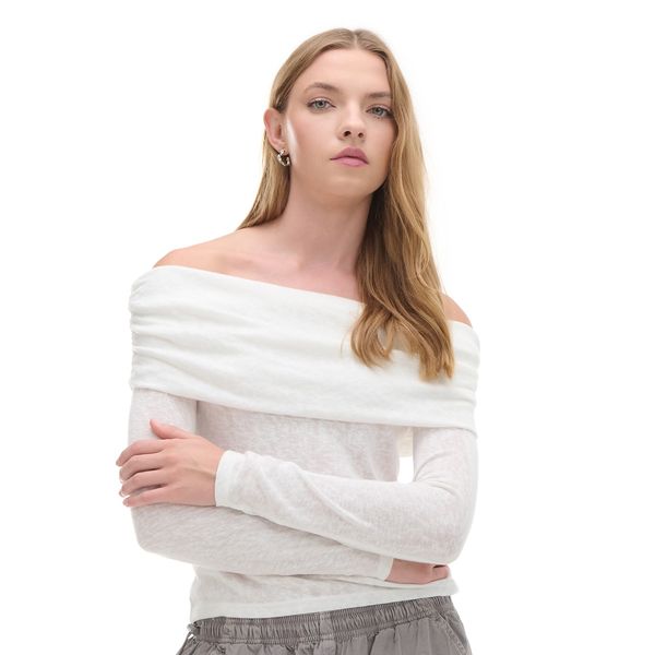 Cropp Cropp - Пуловер - бял