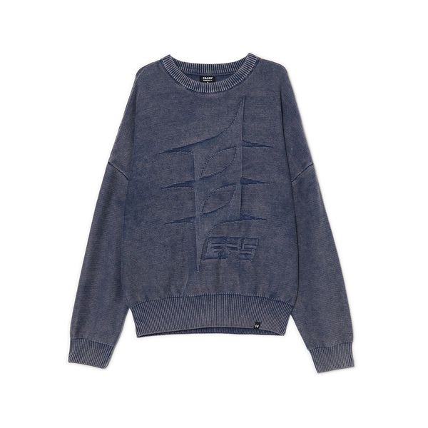 Cropp Cropp - Пуловер с избелен ефект - тъмносиво