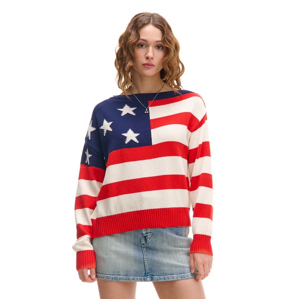 Cropp Cropp - Пуловер с принт - многоцветен