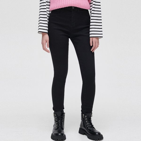 Cropp Cropp - Push up дънки - черeн