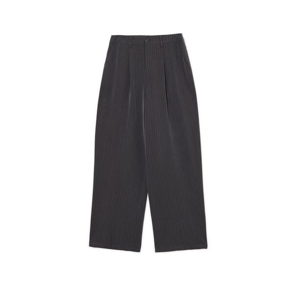 Cropp Cropp - Раиран панталон - тъмносиво