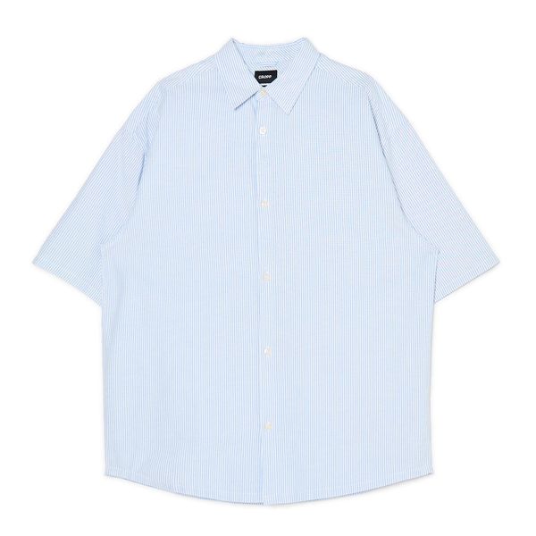 Cropp Cropp - Риза с къс ръкав - светлосиньо