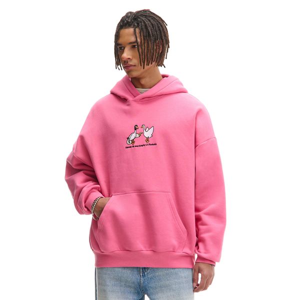 Cropp Cropp - Розова качулка - розов