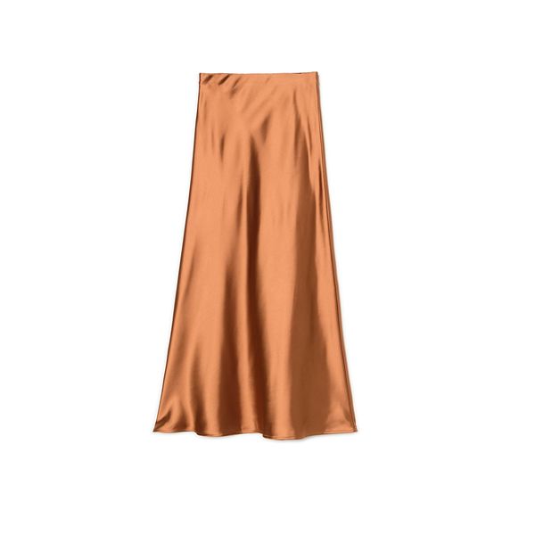 Cropp Cropp - Сатенена пола - кафе