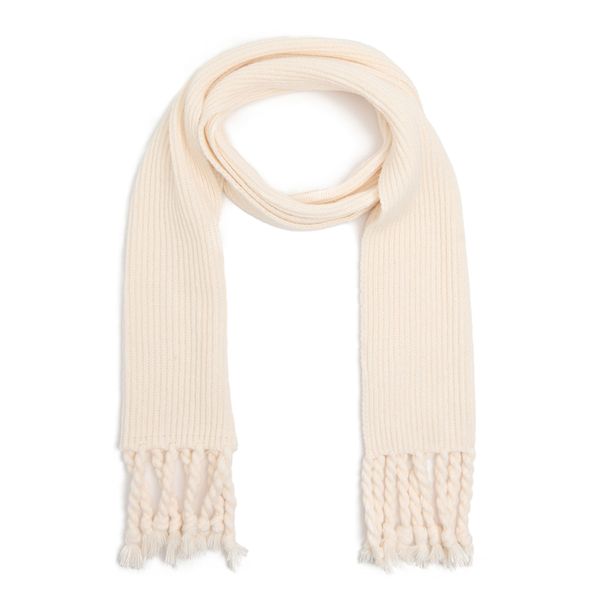 Cropp Cropp - Шал с ресни - бял