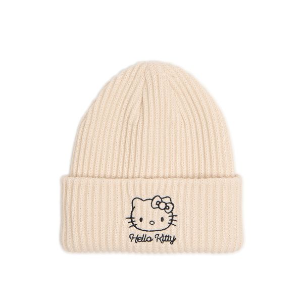 Cropp Cropp - Шапка beanie Hello Kitty - кремаво