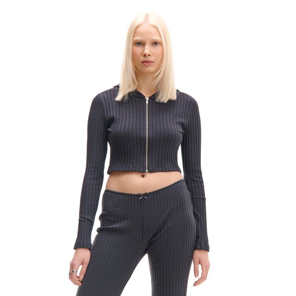 Cropp Cropp - Суитшър с цип - тъмносиво