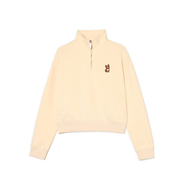 Cropp Cropp - Суитшър с яка мандарин - бежово