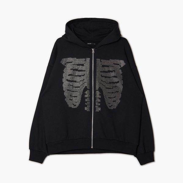 Cropp Cropp - Суитшърт с качулка - черeн