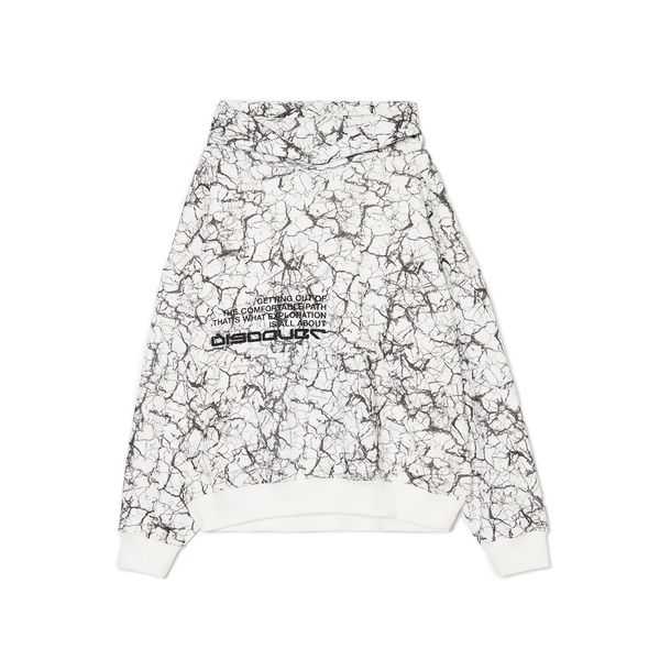 Cropp Cropp - Суитшърт с качулка и принт - бял