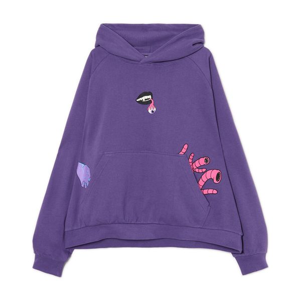 Cropp Cropp - Суитшърт с качулка и принт - грозде