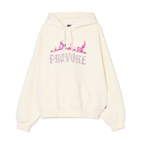 Cropp Cropp - Суитшърт с качулка и принт - кремаво