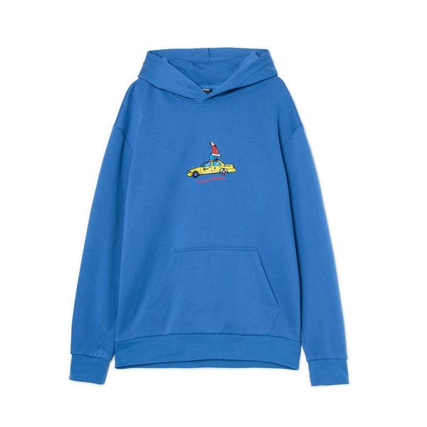 Cropp Cropp - Суитшърт с нашивка - хиацинт