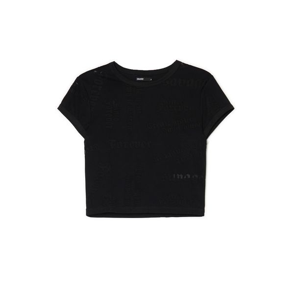 Cropp Cropp - тениска - черeн