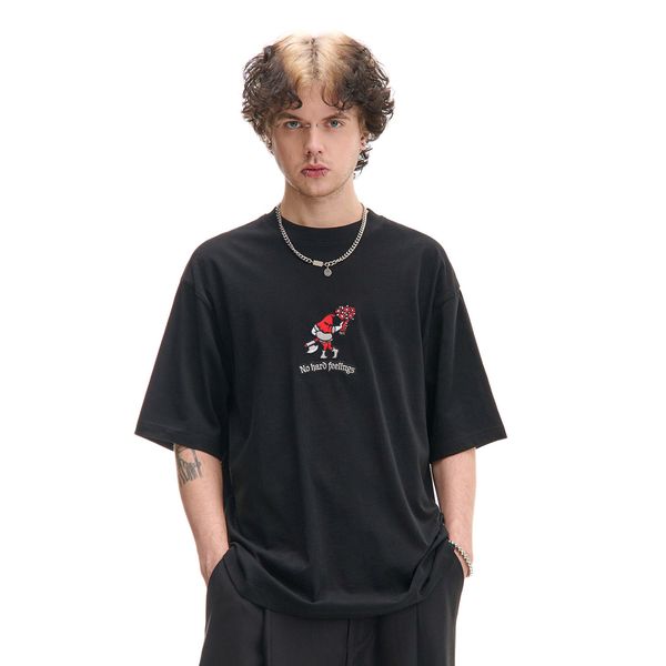 Cropp Cropp - Тениска с бродерия - черeн