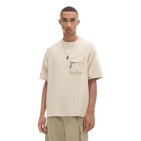 Cropp Cropp - Тениска с джоб - бежово