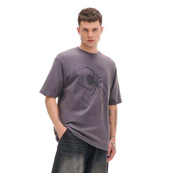 Cropp Cropp - Тениска с избелен ефект - черeн